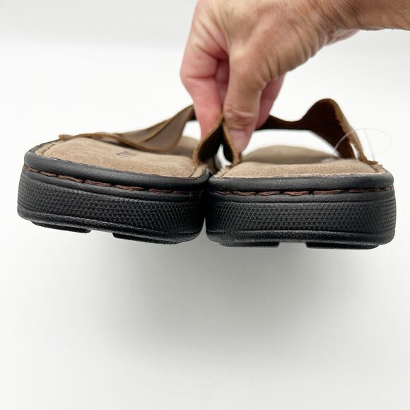 NEW Riemot Men’s Brown Leather Arch Support Comfort Slide Sandals EU 42 US 9 - Picture 8 of 10